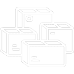 Stacked shipping boxes icon